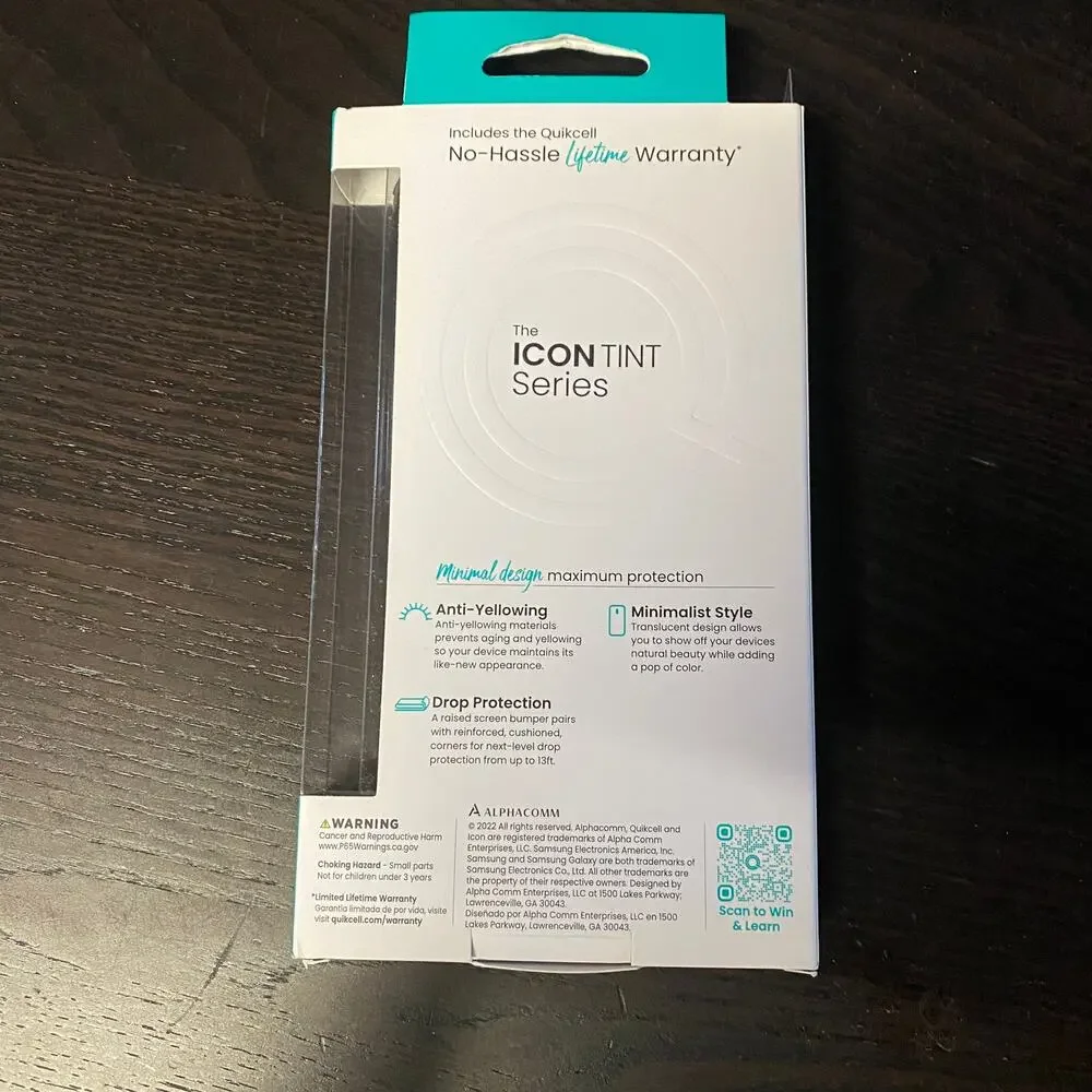 Quikcell Icon Tint Series Case for Samsung Galaxy A13 5G - Smoke Clear+